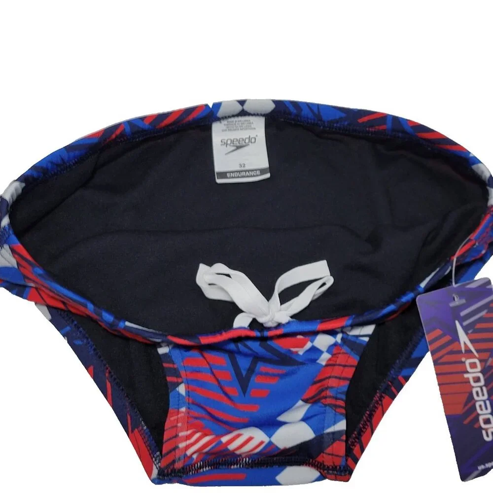 Speedo Swim Briefs Men Size 32 Overdrive‎ True Cobalt Competitive Swimsuit Stars